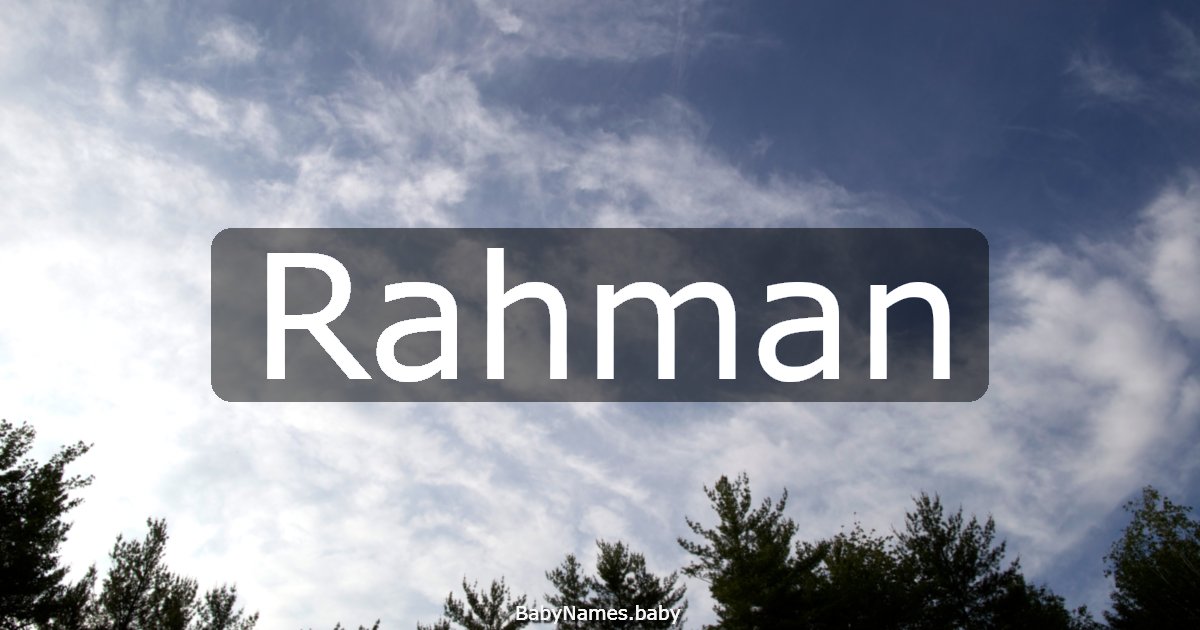 Rahman