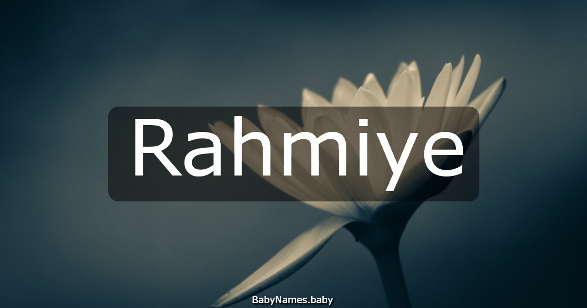 Rahmiye