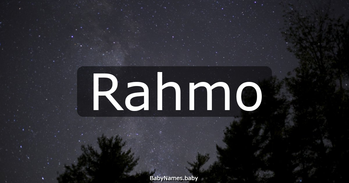 Rahmo