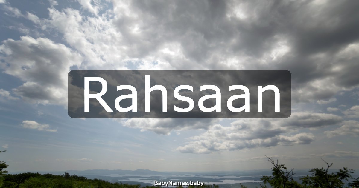 Rahsaan
