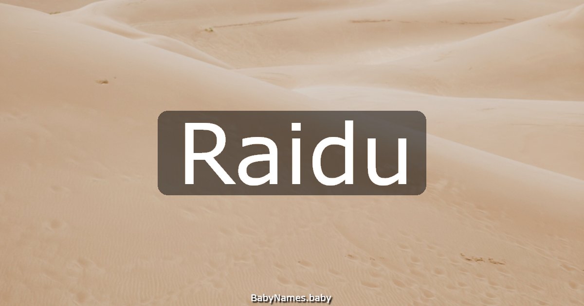 Raidu