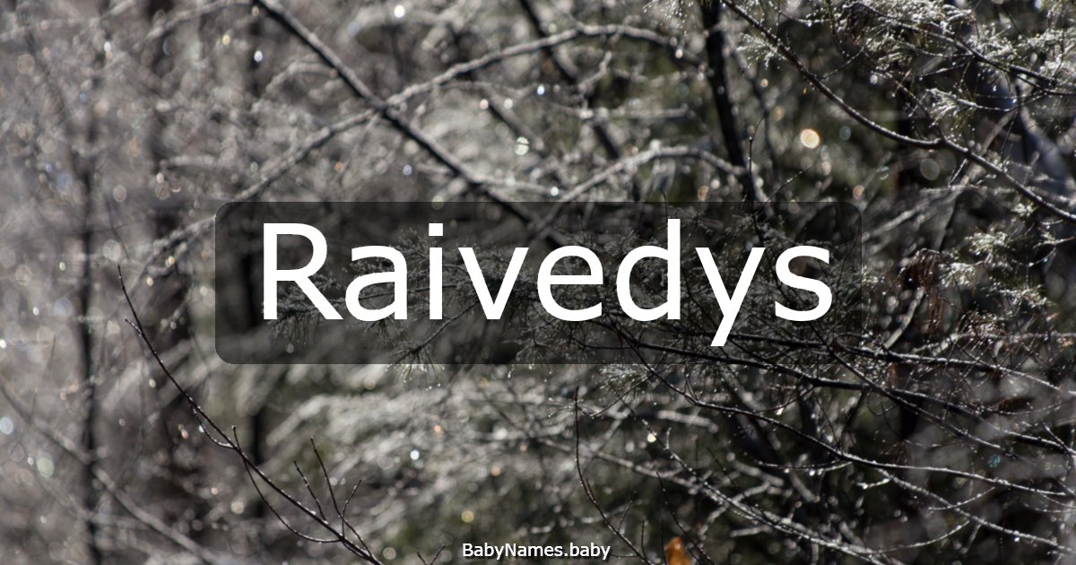 Raivedys