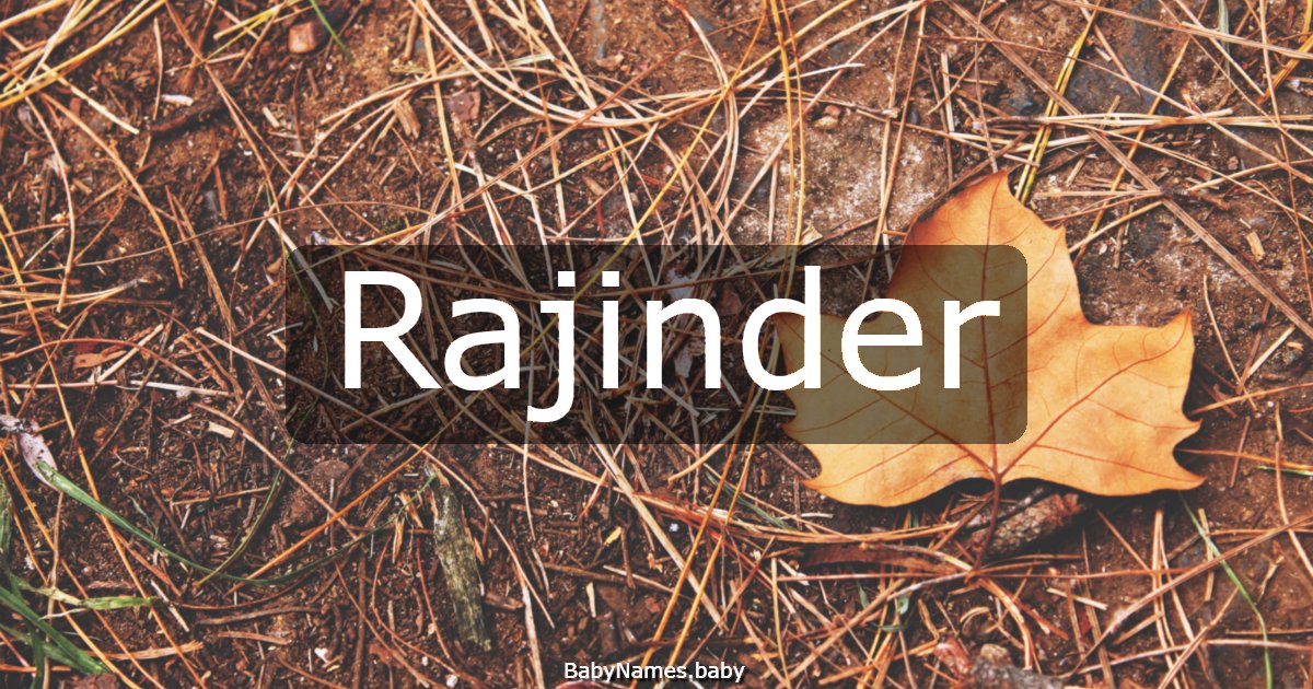 Rajinder