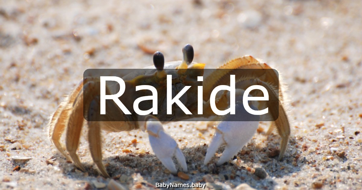 Rakide