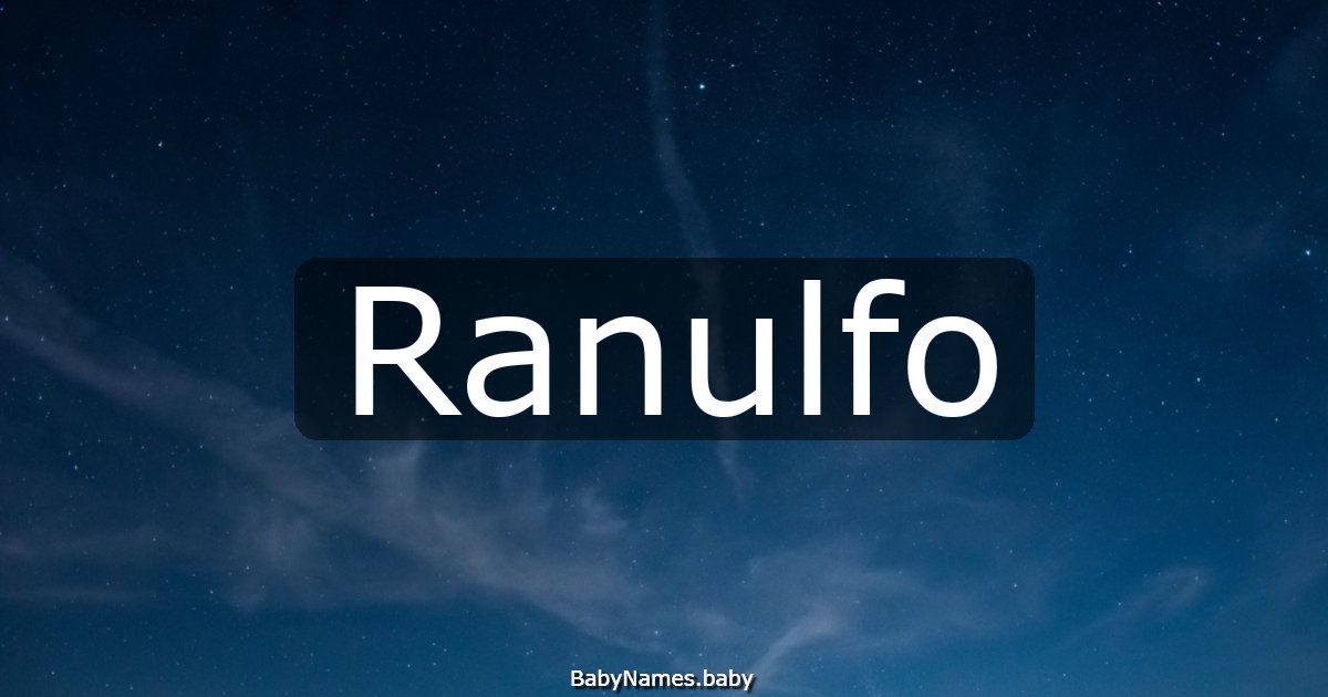 Ranulfo