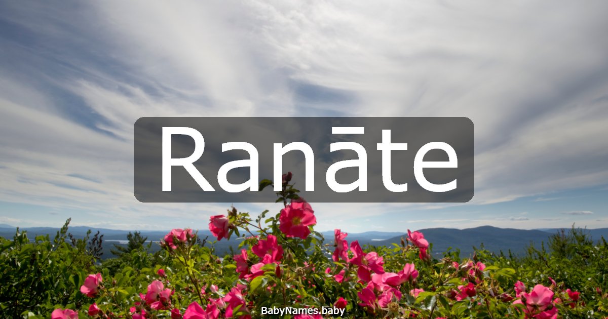 Ranāte
