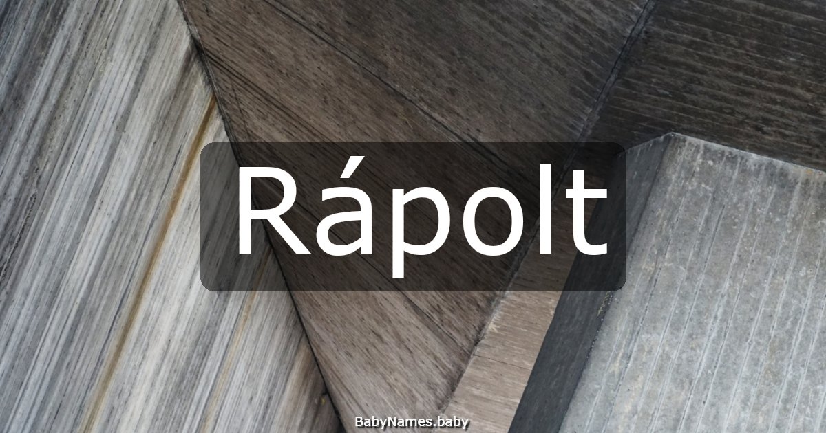Rápolt