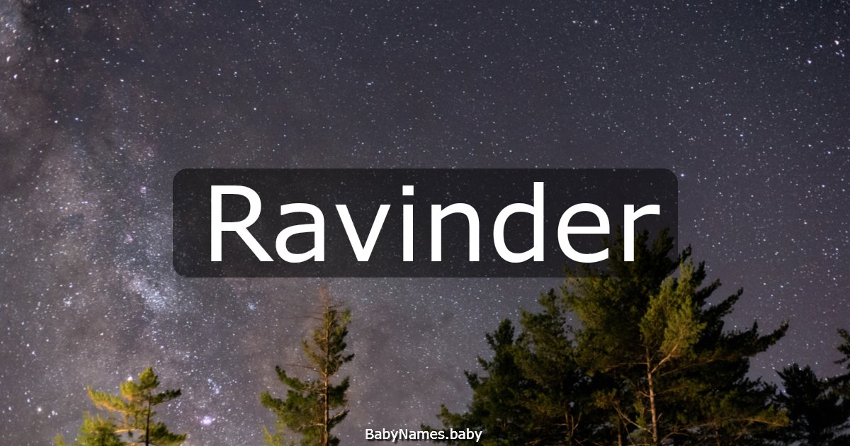 Ravinder