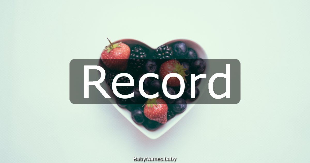 Record