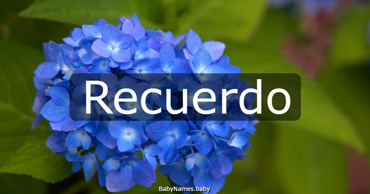 Recuerdo