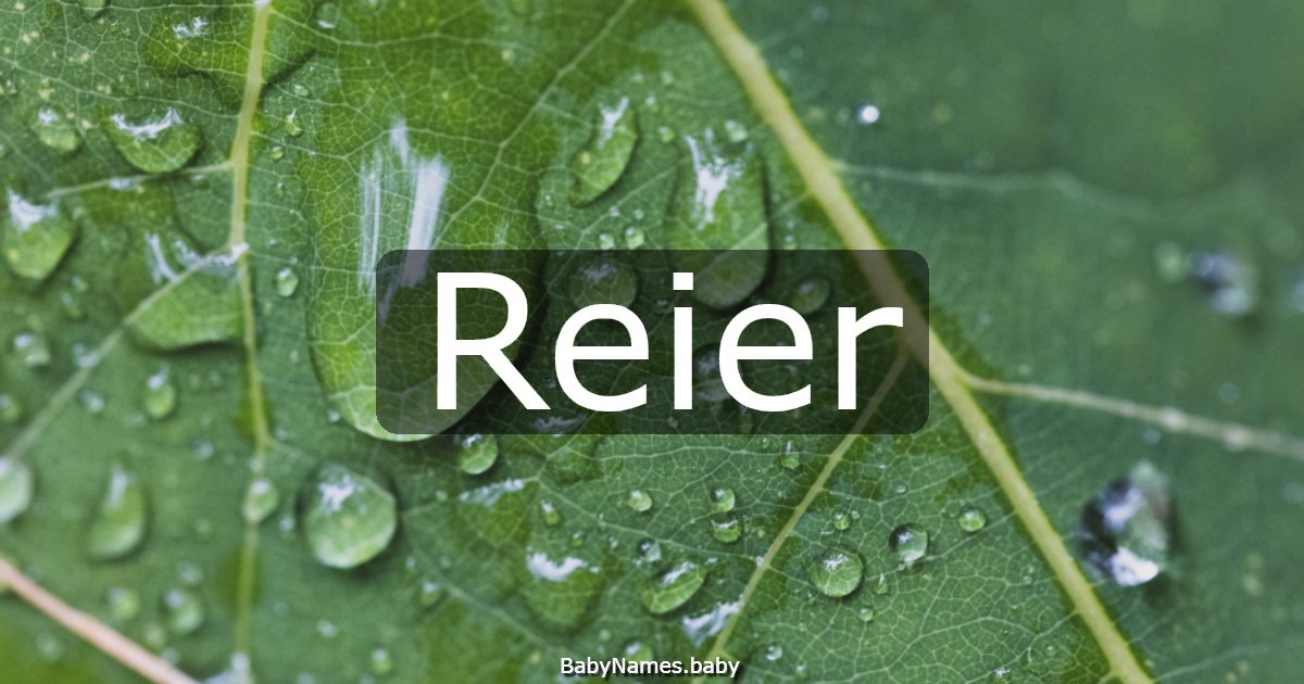 Reier