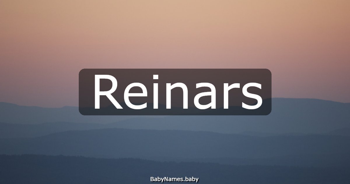 Reinars