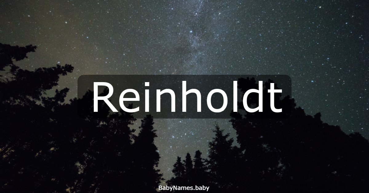 Reinholdt