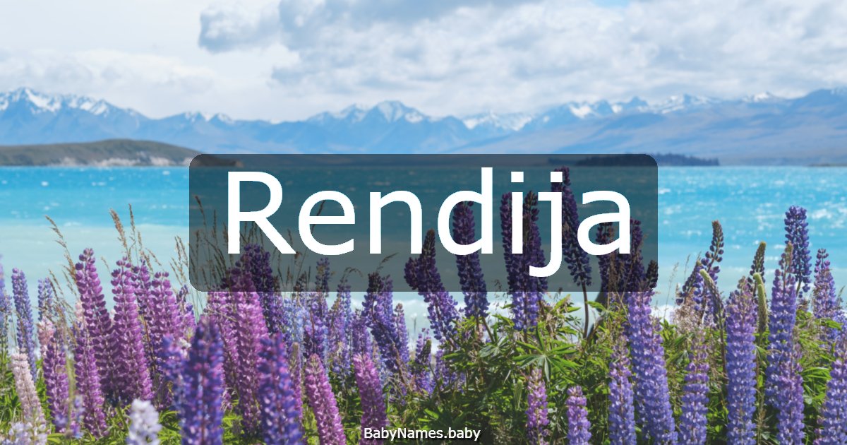 Rendija