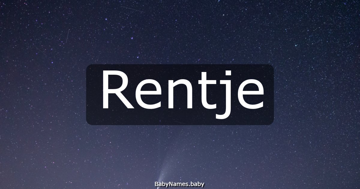 Rentje