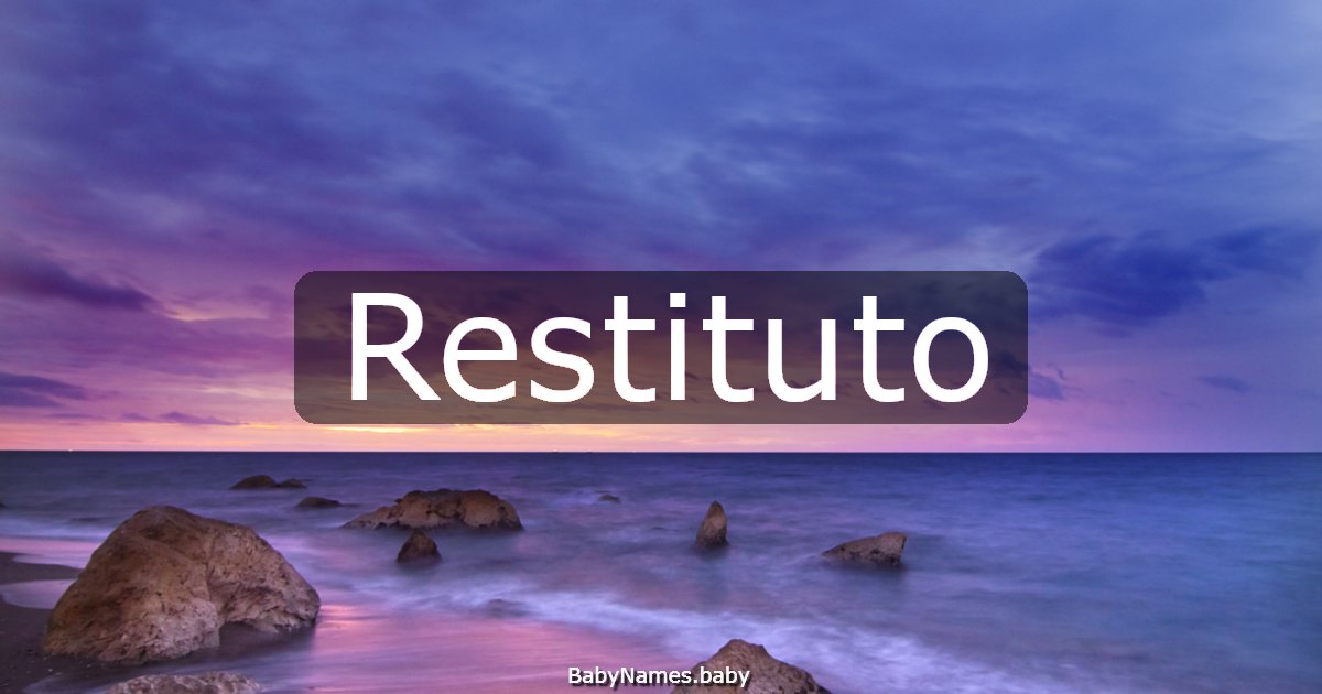 Restituto