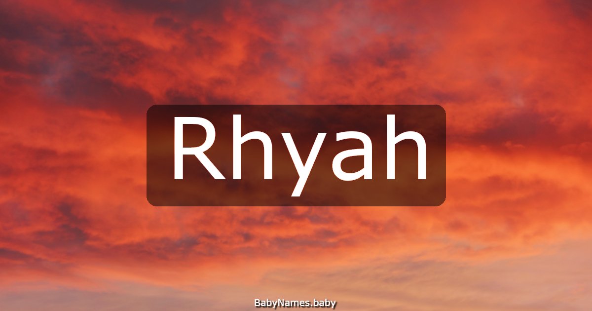 Rhyah