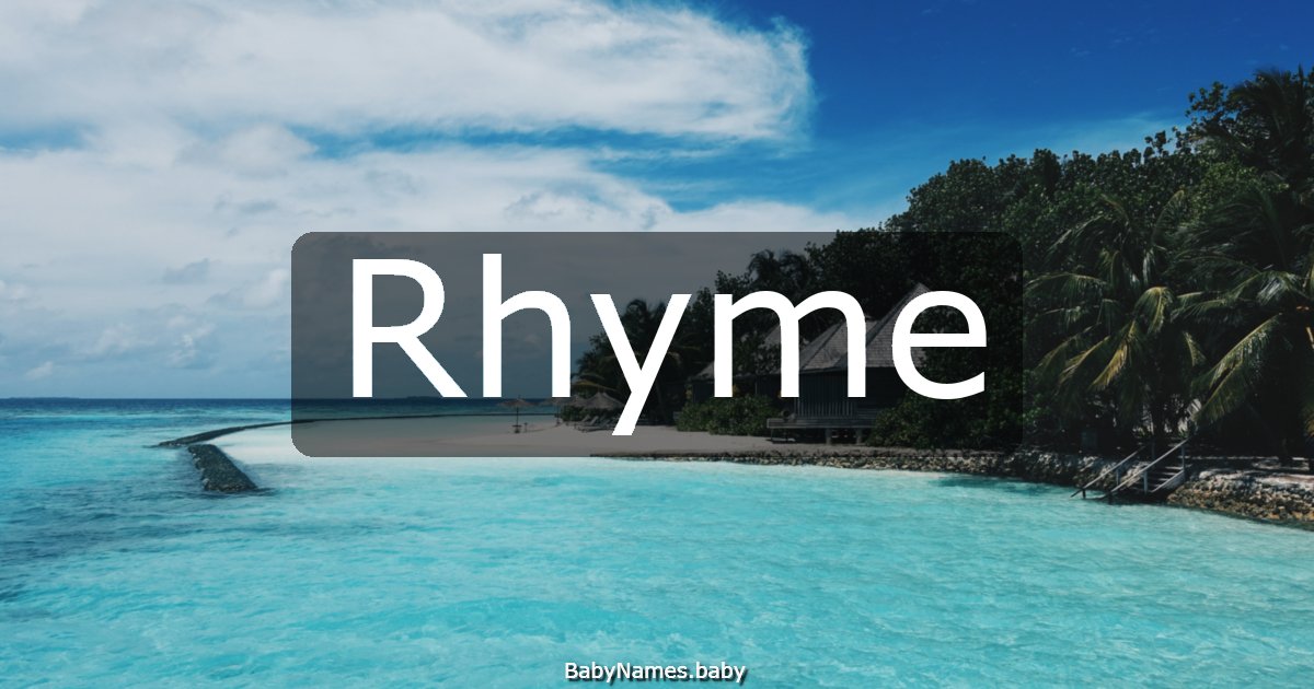 Rhyme