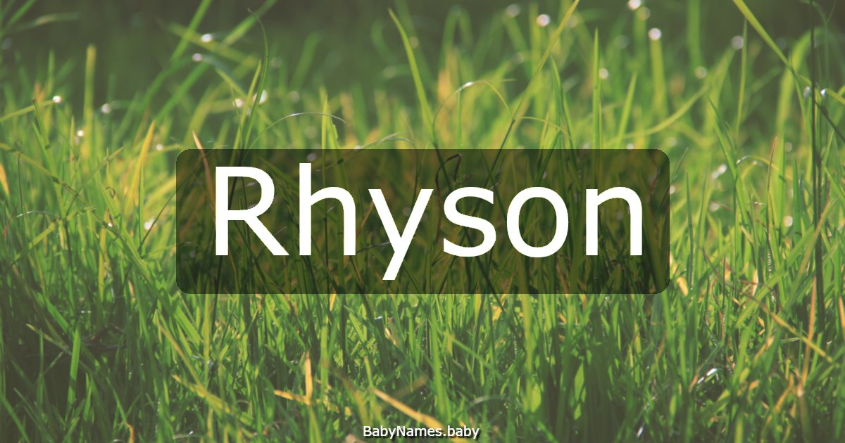 Rhyson
