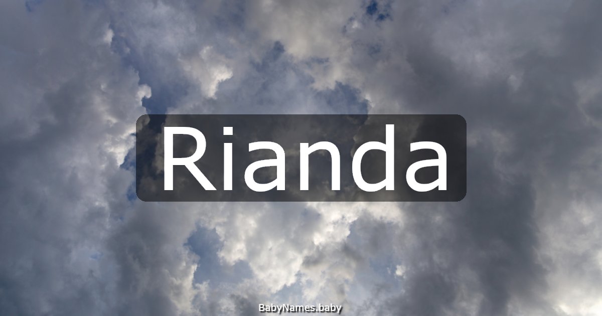 Rianda