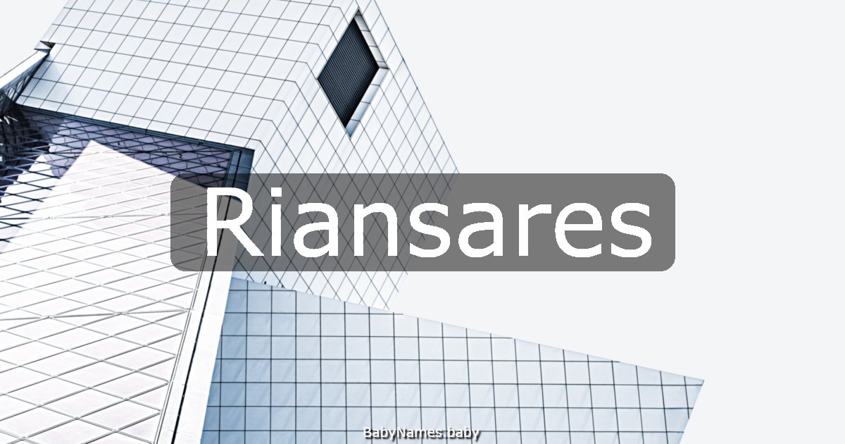 Riansares