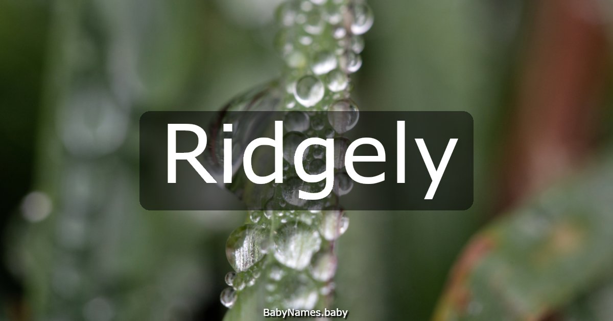 Ridgely
