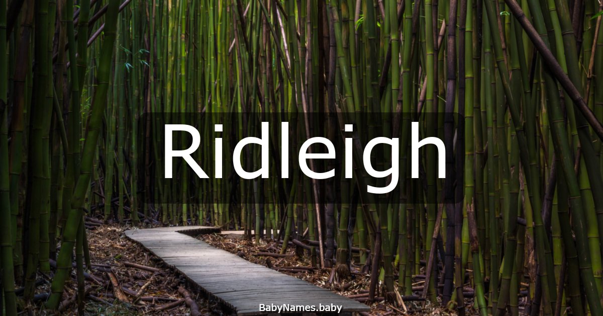 Ridleigh