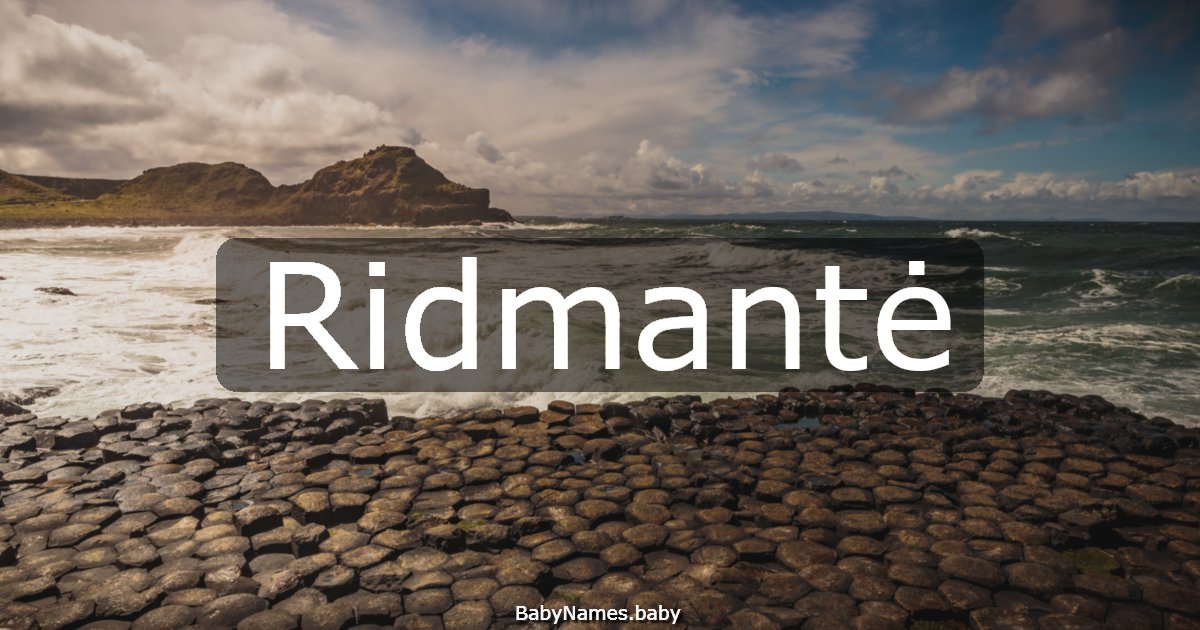 Ridmantė