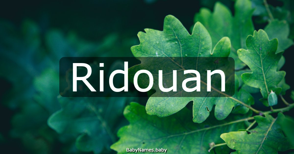 Ridouan