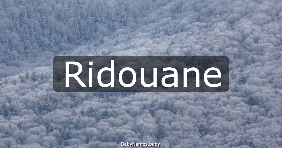 Ridouane
