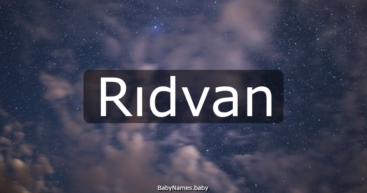 Rıdvan