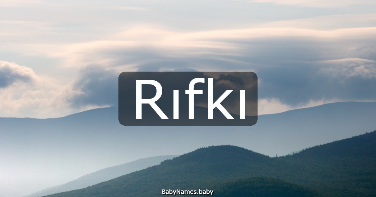Rıfkı