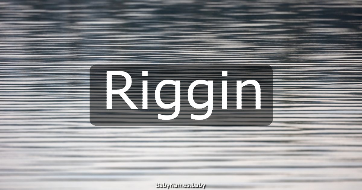 Riggin
