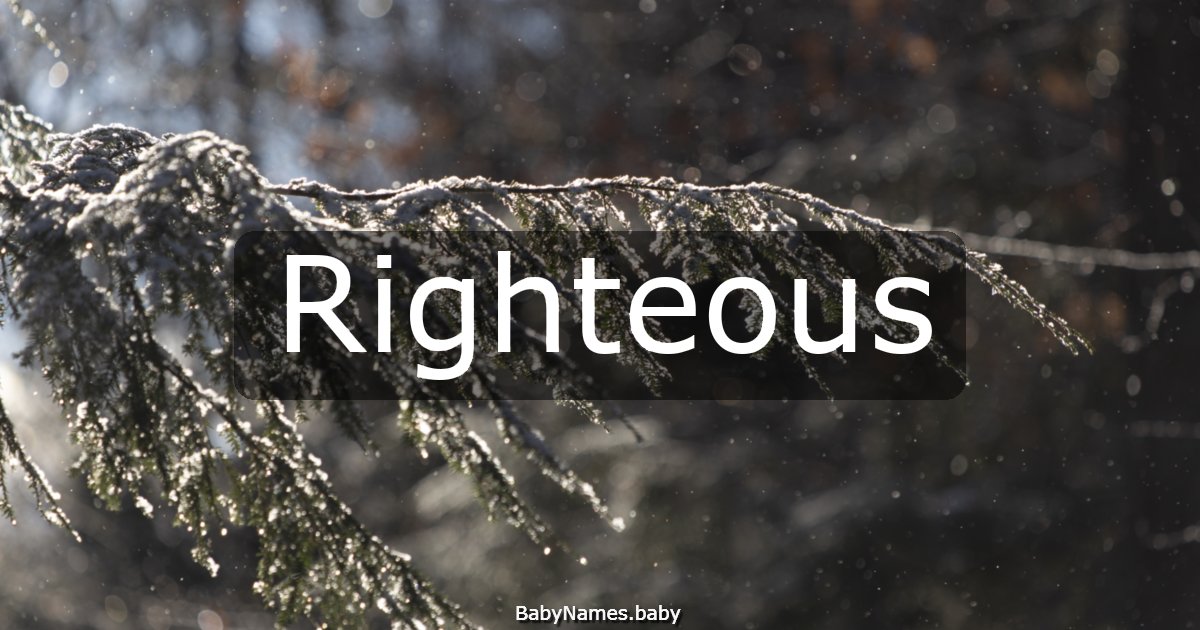 Righteous