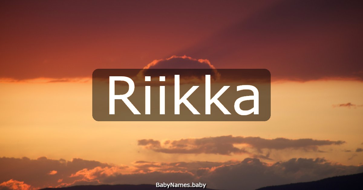 Riikka