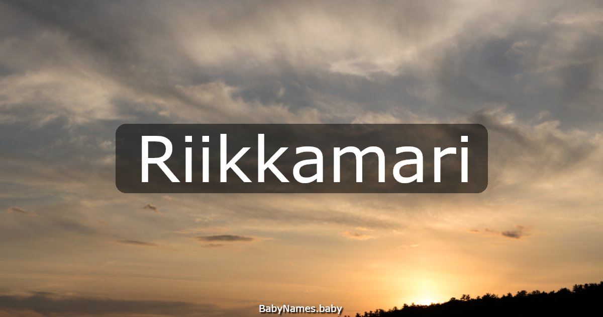 Riikkamari