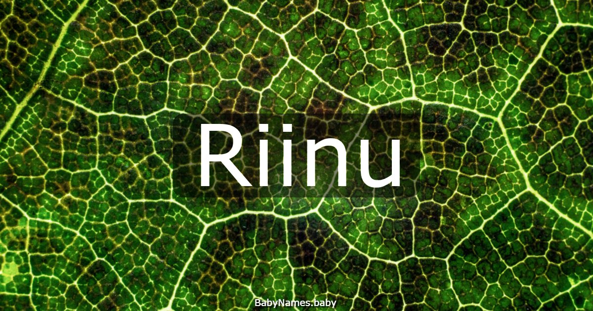 Riinu