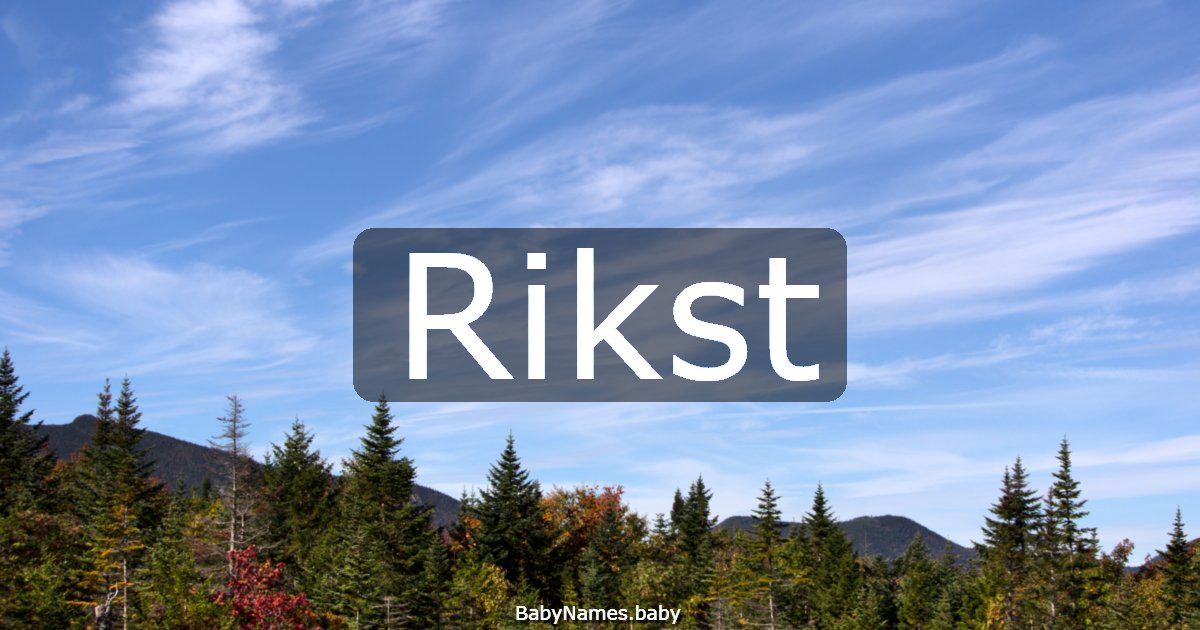 Rikst