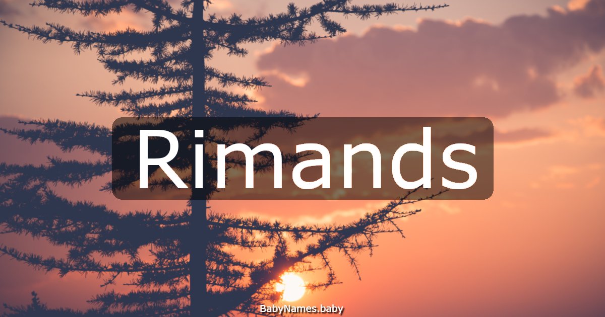 Rimands