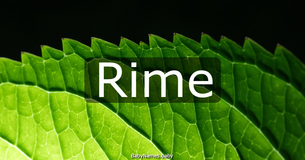 Rime