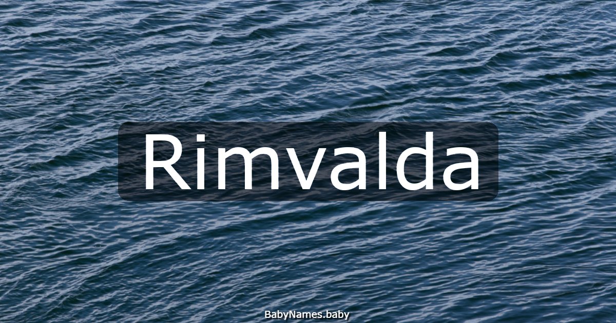 Rimvalda