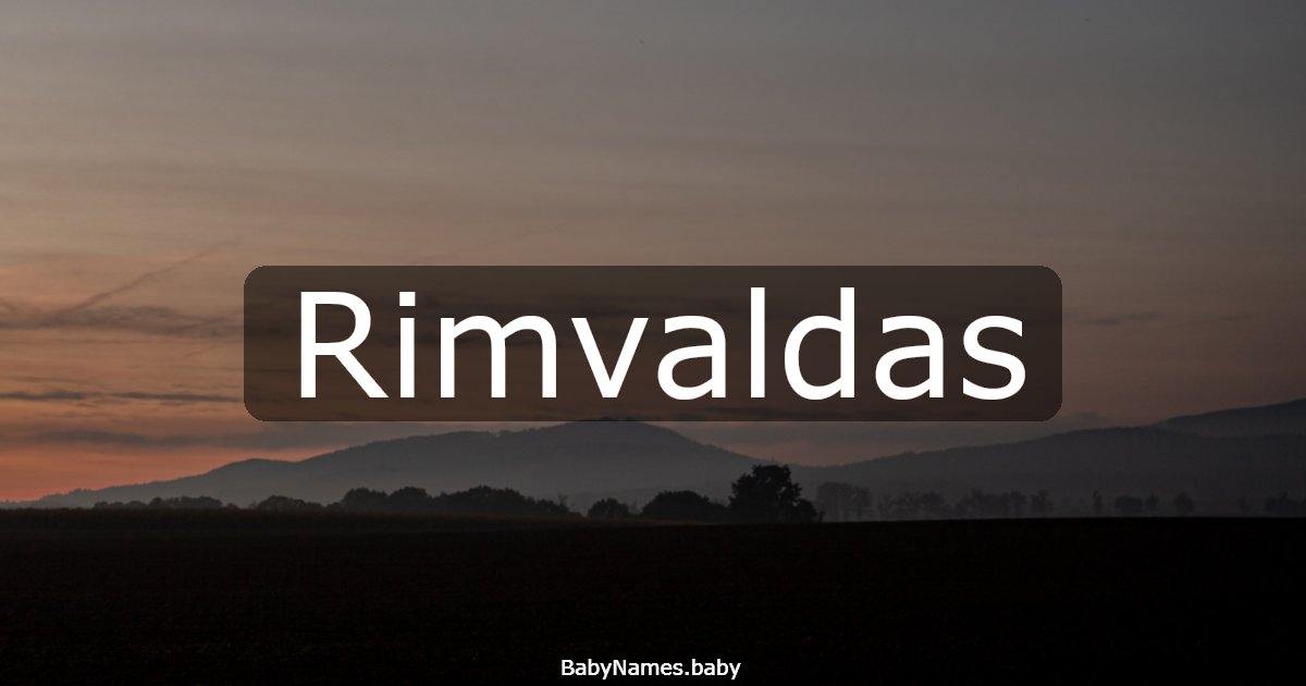 Rimvaldas