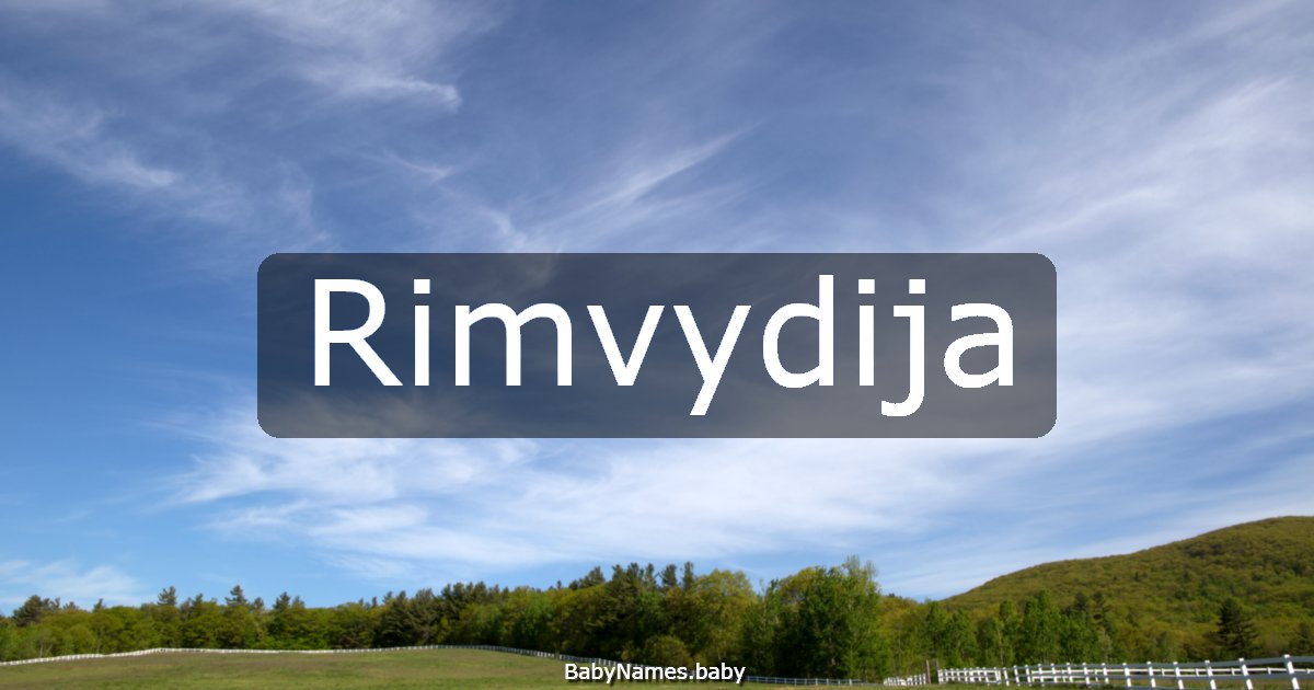 Rimvydija