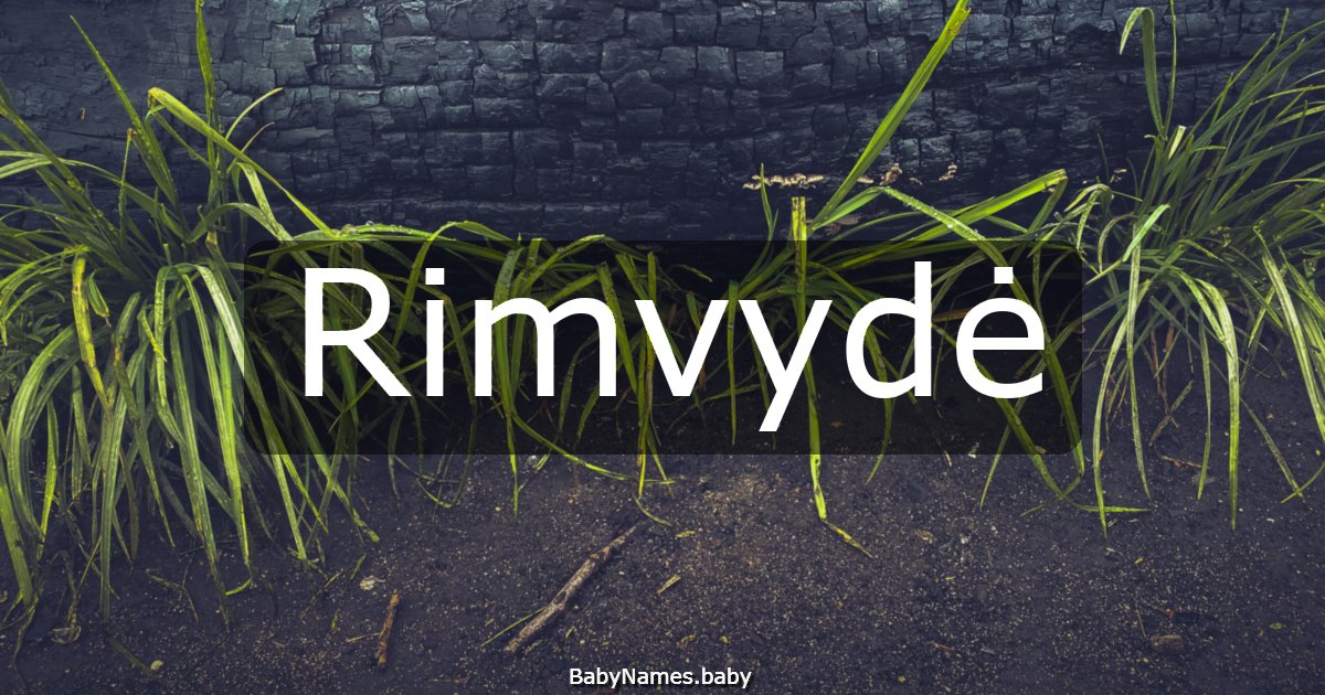 Rimvydė