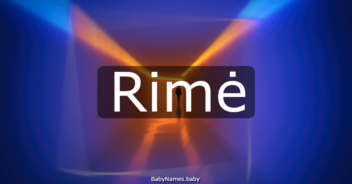 Rimė