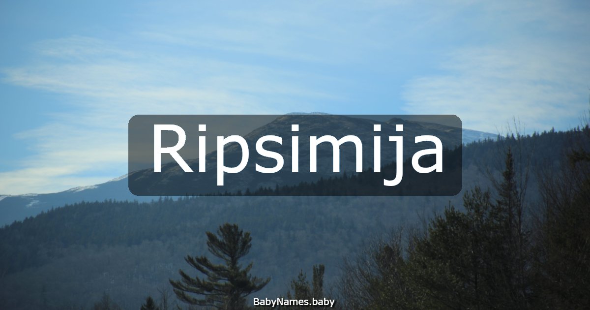 Ripsimija