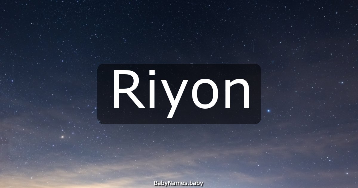 Riyon