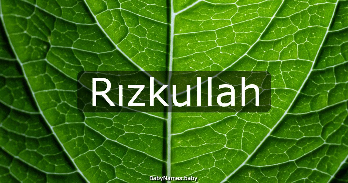 Rızkullah