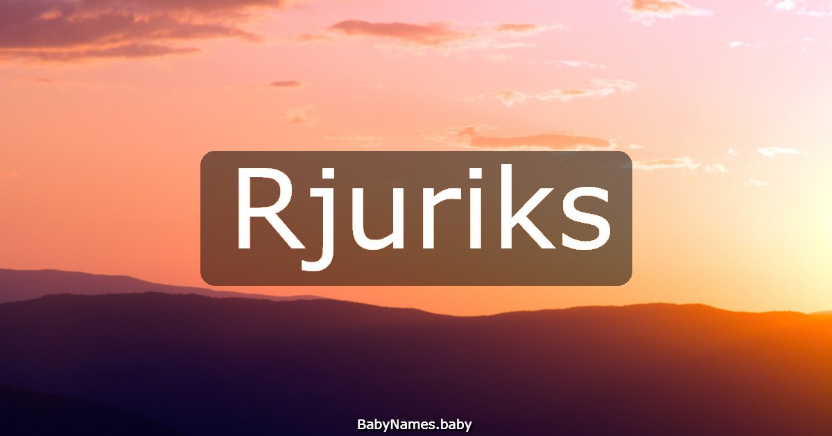 Rjuriks