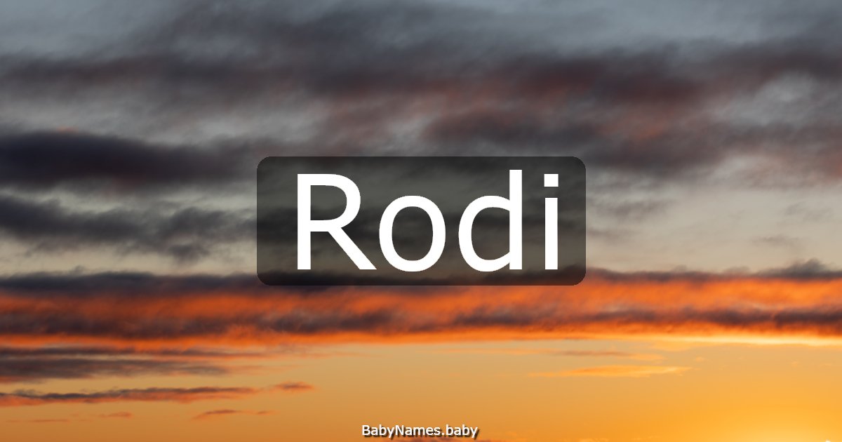 Rodi